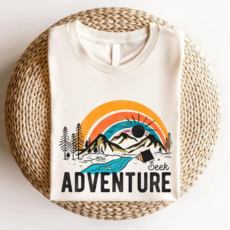 Seek Adventure Shirt, Vacation Tee, Camping, Hiking Shirt, Nature Lover Shirt, Adventure Lover ,Wanderlust Tee,Travel...