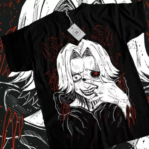 Seidou Takizawa T-shirt Tokyo Ghoul Strip Anime Unisex Black shirt Tee All Size Hoodie, Sweatshirt | GrindPrints.com