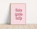Self-Love Retro Poster, Inspirational Quote Art, Aesthetic Pink Wall Print, College Dorm Decor, Body Positive Artwork,...