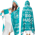 Sending Big Hugs Wearable Blanket Hoodie, Inspirational Gifts for Women, Friendship Gift for Women Friends, Birthday...