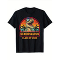 Seniorsaurus Class of 2025 Senior Funny Seniors 2025 T-Shirt Men's T-shirt Funny pattern, Casual and comfortable round...