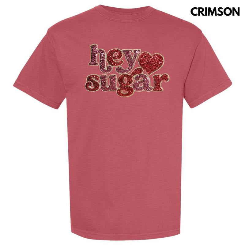 Sequin Hey Sugar Patch Comfort Colors T-Shirt Hoodie, Sweatshirt | GrindPrints.com