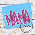 Sequin Mama Shirt, Double Layer Mama Shirt, Mama Comfort Color Shirt, Pink Sapphire Hoodie, Sweatshirt | GrindPrints.com