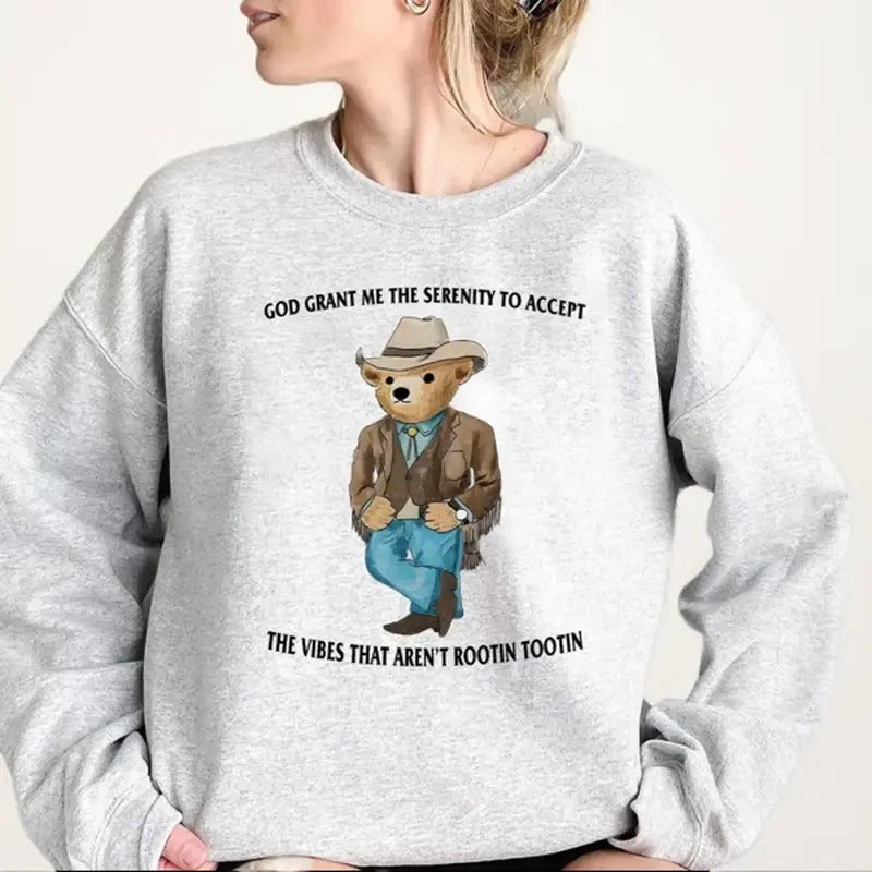Serenity Bear Crewneck Sweatshirt, Hoodie, T-shirt | GrindPrints.com