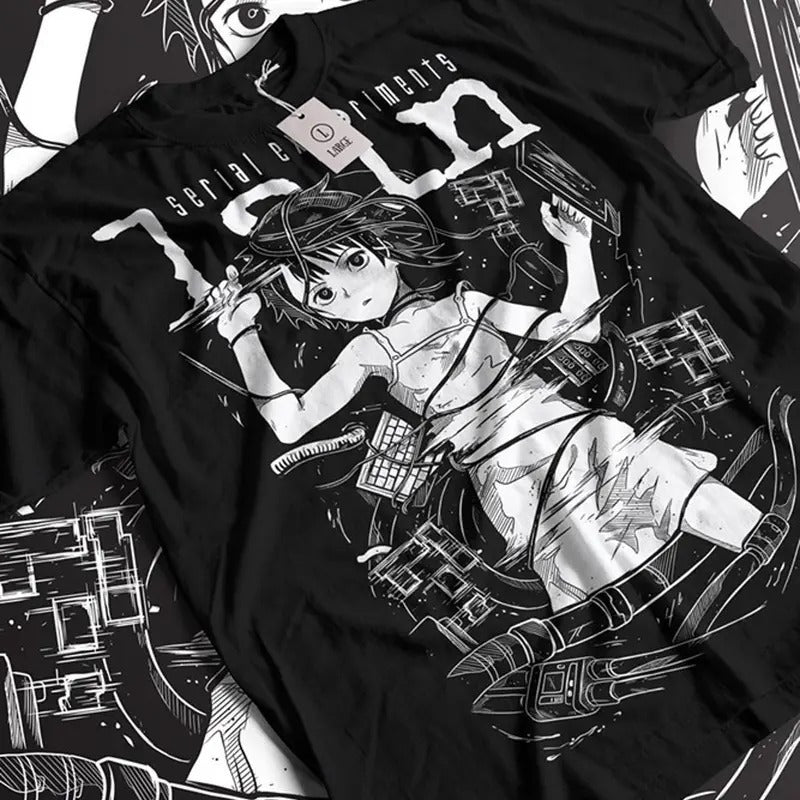 Serial Experiments Lain T Shirt, Science Fiction Anime Graphic Tee Men & Women Hoodie, Sweatshirt | GrindPrints.com