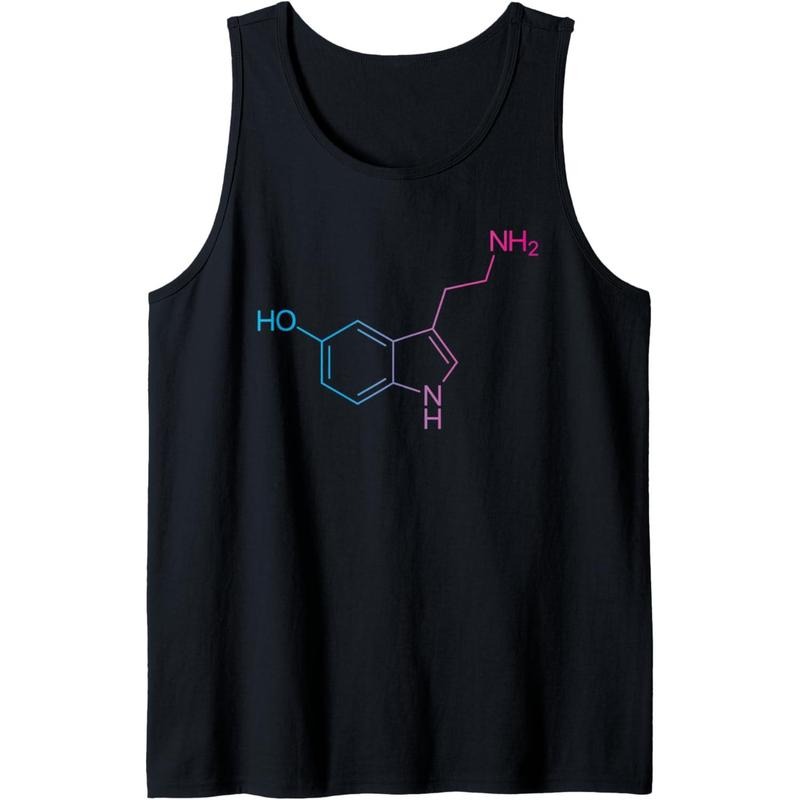 Serotonin Molecule Trippy Rave  Festival Happiness Tank Top made in usa T-Shirts, Hoodie, Sweatshirt | GrindPrints.com