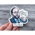 Severance Dylan G. Egg Bar Stickers - Zach Cherry Portrait Illustration - Waterproof Decals - FREE US SHIPPING T-Shirts,...