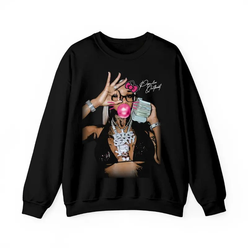 Sexy Redd Pink Kitty Bubblegum Sweatshirt Graphic Shirt Hoodie | GrindPrints.com