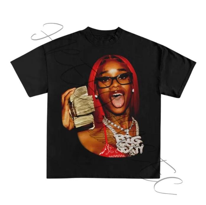 Sexyy Red shirt Red 4 President Rapper shirt concert tee Hoodie, Sweatshirt | GrindPrints.com