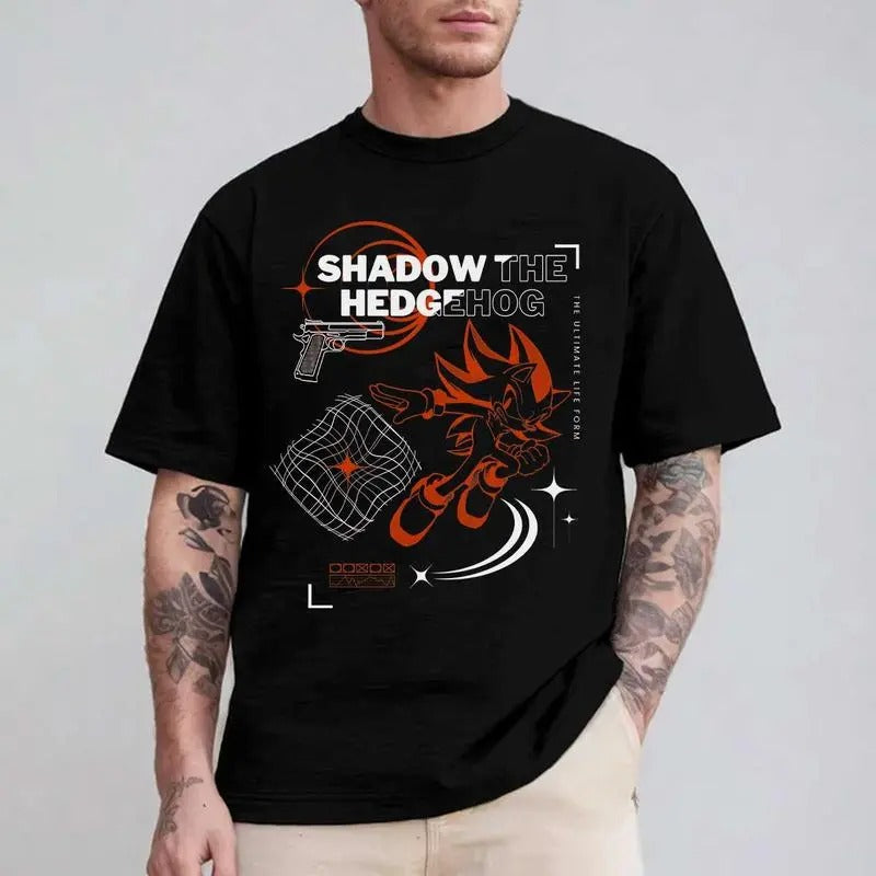 Sh4d0w The Hedgehog 3 Red Movie Sweatshirt Hoodie Shirt | GrindPrints.com