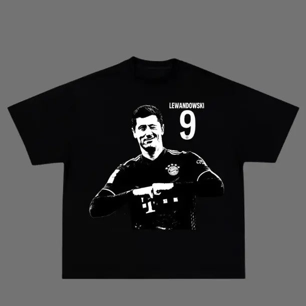 Shadow Series Robert Lewandowski T-Shirt, Ronaldo Vintage Tee, Unisex Soccer Shirt, Sport Graphic Tees, Menswear...