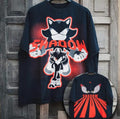 Shadow the Hedgehog T-Shirt, Sonic Adventure 2-Sided Shirt, Unisex Vintage Graphic Tees Gothic Grunge Y2k Emo Scene Amity...