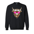 Shaggy Heifer Chenille Patch Sweatshirt -- BLACK T-Shirts, Hoodie | GrindPrints.com