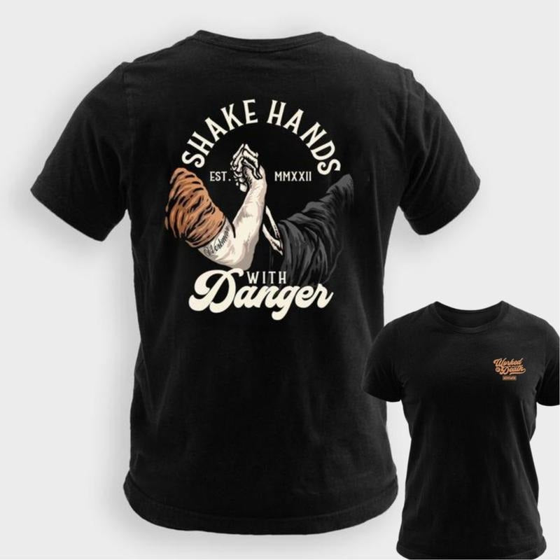 Shake Hands With Danger - T-Shirt DRG wompwompmrcomershirt Hoodie, Sweatshirt | GrindPrints.com