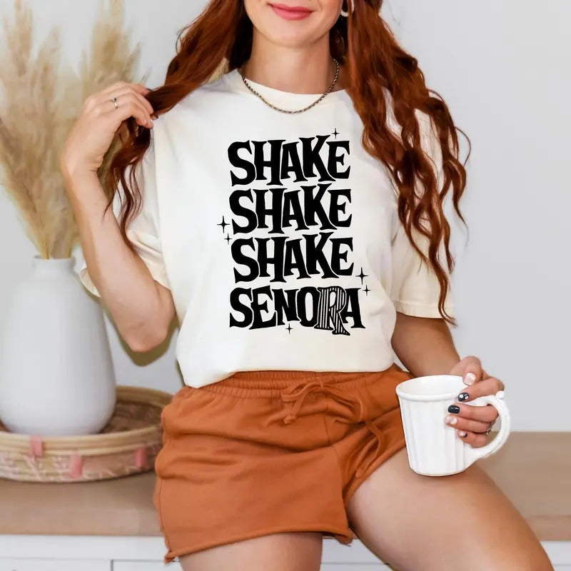 Shake Shake Shake Senora Shirt, Funny Halloween Shirt, Retro Halloween Shirt, Halloween Women's Shirt, Halloween Movie...