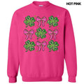 Shamrock Faux Glitter Collage Sweatshirt 'NLB' T-Shirts, Hoodie | GrindPrints.com
