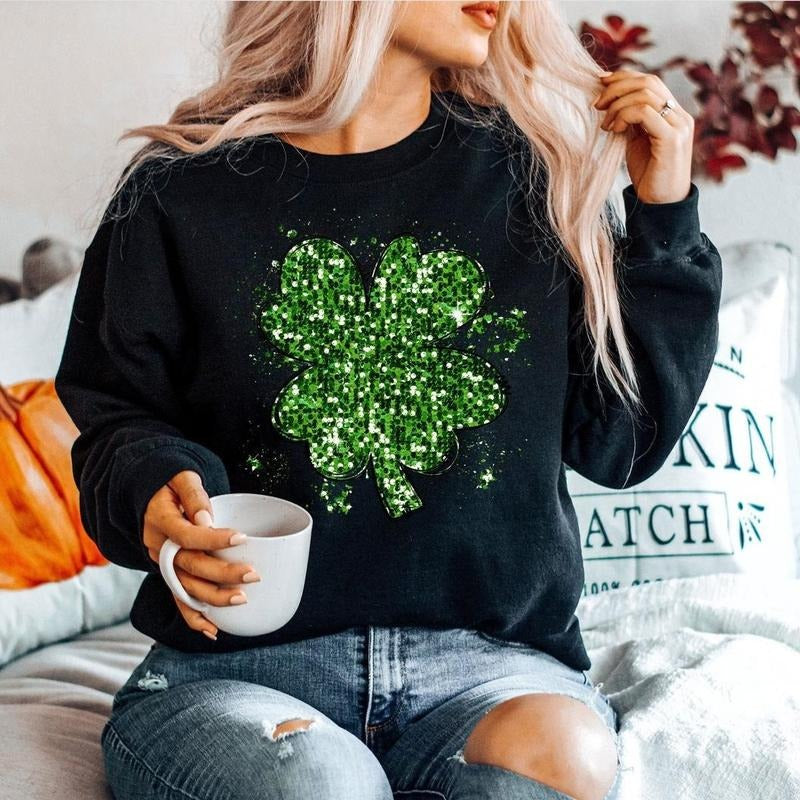 Shamrock Sweatshirt, St Patricks Day Sweatshirt, Irish Sweatshirt T-Shirts, Hoodie | GrindPrints.com