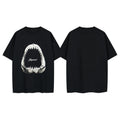 Shark Head Round Neck Pullover Loose Short Sleeve T-Shirt Hoodie, Sweatshirt | GrindPrints.com