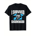 Shark Print Cotton Outdoor Clothes Casual Short Sleeve Crew Neck Tops Made USAstyle{N002}3 T-Shirts, Hoodie, Sweatshirt