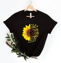 She Is Clothed In Strength And Dignity And She Laughs Without Fear Of The Future Shirt, Sunflower Shirt, Proverbs 30:25...