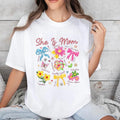 She Is Mom Coquette Bow Christian Mom Mother's Day Tee Pure Cotton Casual Street Style Crew Neck Short Sleeve T-Shirt...