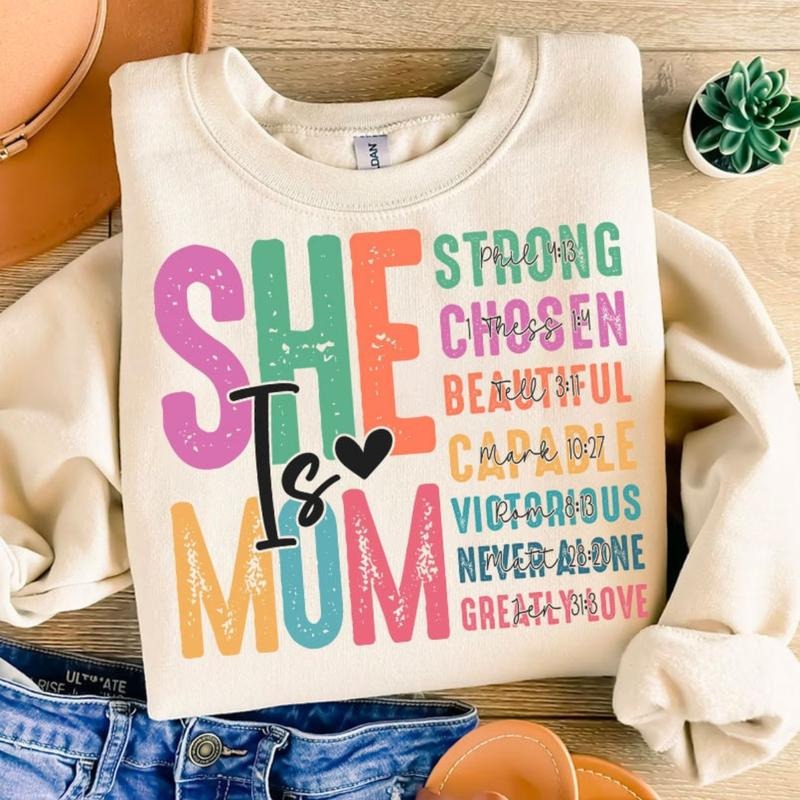 She is Mom PNG, Mom Shirt, Mom Life, Mother's Day Shirt Hoodie, Sweatshirt | GrindPrints.com