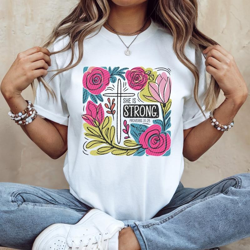 She is Strong DTF Transfers - THIS IS NOT A SHIRT Hoodie, Sweatshirt | GrindPrints.com