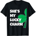 She's My Lucky Charm Funny St Patricks Day Couple T-Shirt made in USA Hoodie, Sweatshirt | GrindPrints.com