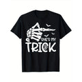 She's My Trick Skeleton Hand Halloween Costume Men's T-Shirt made in usa Hoodie, Sweatshirt | GrindPrints.com