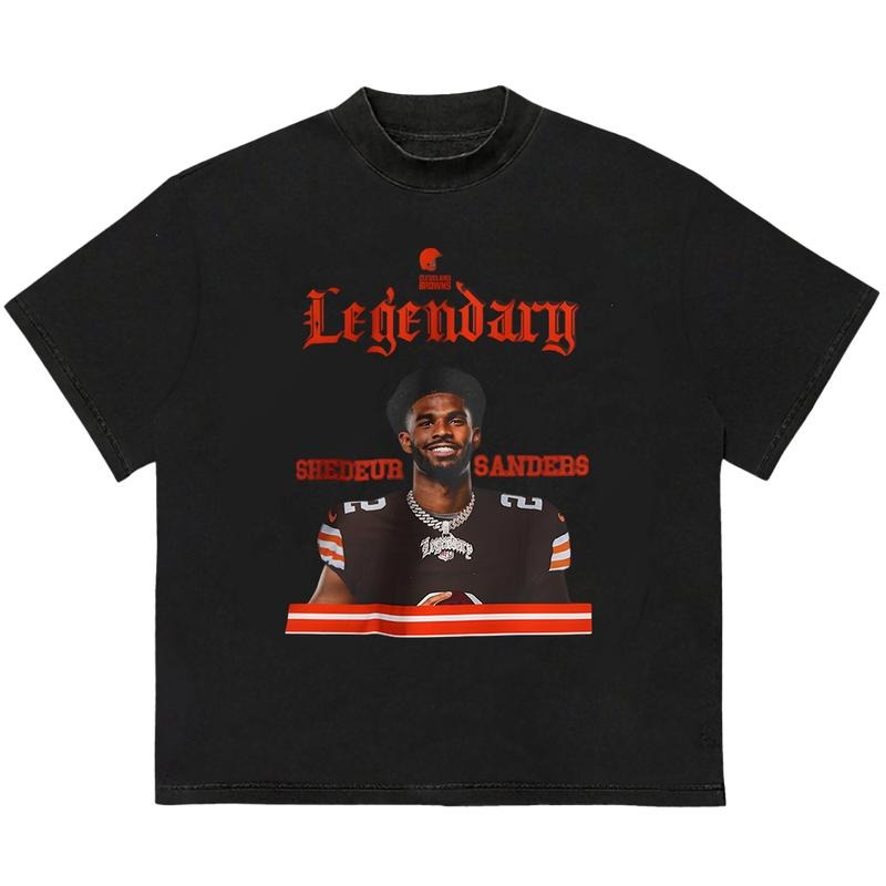 Shedeur Sanders Cleveland Browns T-Shirt Lightweight, Soft, and Stylish Hoodie, Sweatshirt | GrindPrints.com