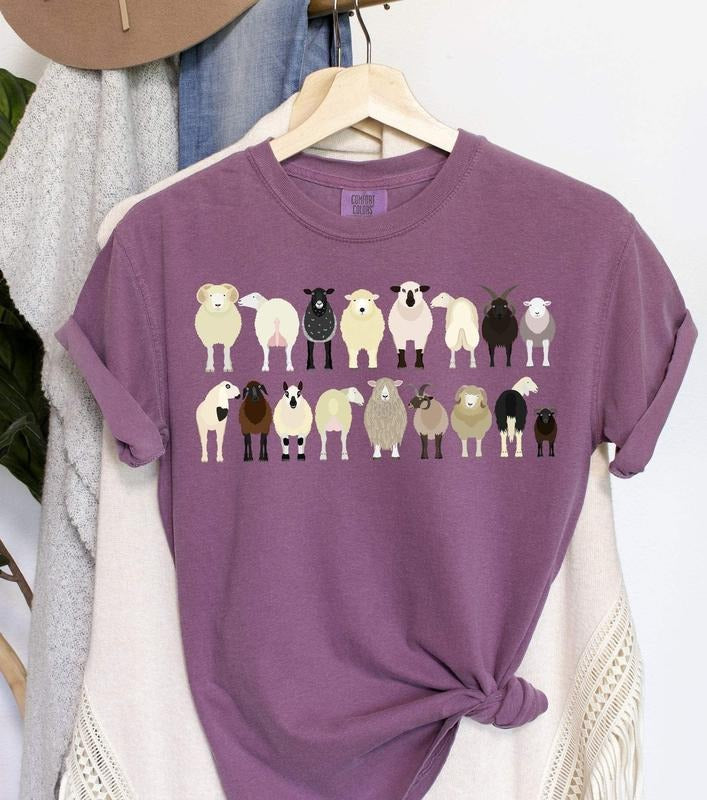 Sheep Breeds Farm Animal Lover T Shirtstyle{N002}4 T-Shirts, Hoodie, Sweatshirt