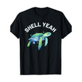 Shell Yeah - Cute Tortoise & Sea Turtle Lover T-Shirt-100% cotton-220g made in usa Hoodie, Sweatshirt | GrindPrints.com