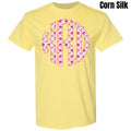 Shells & Bows Monogram Gildan Short Sleeve T-Shirt 'NLB' Hoodie, Sweatshirt | GrindPrints.com