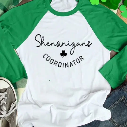 Shenanigans Raglan T-Shirts, Hoodie, Sweatshirt | GrindPrints.com