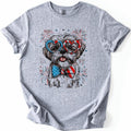 Shih Tzu Patriotic Dog, USA, America, Pet Lover, 4th of July, Soft Style T-Shirt, Soft Style Tee, Women's Graphic Tshirt...