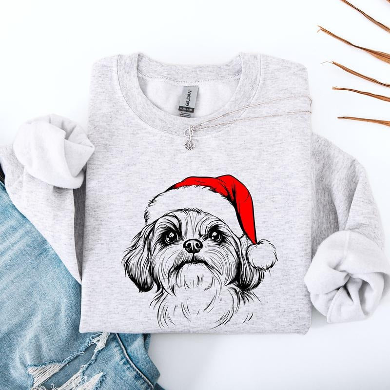 Shih Tzu, Dog Lover Apparel, Pet, Dog Breed, Cute Sweatshirt, Crew Neck, Women's, Crewneck T-Shirts, Hoodie | GrindPrints.com