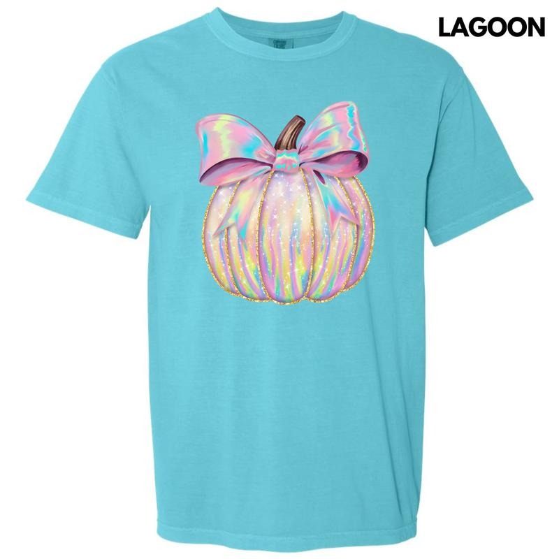 Shimmer Rainbow Pumpkin Comfort Colors T-Shirt 'NLB' Hoodie, Sweatshirt | GrindPrints.com