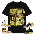 Shirt Black to match A J 6s Yellow Ochre, A J 1 Yellow Ochre, A J 4 Thunder, Rd Wave, Sweatshirt To Match Sneaker Hoodie