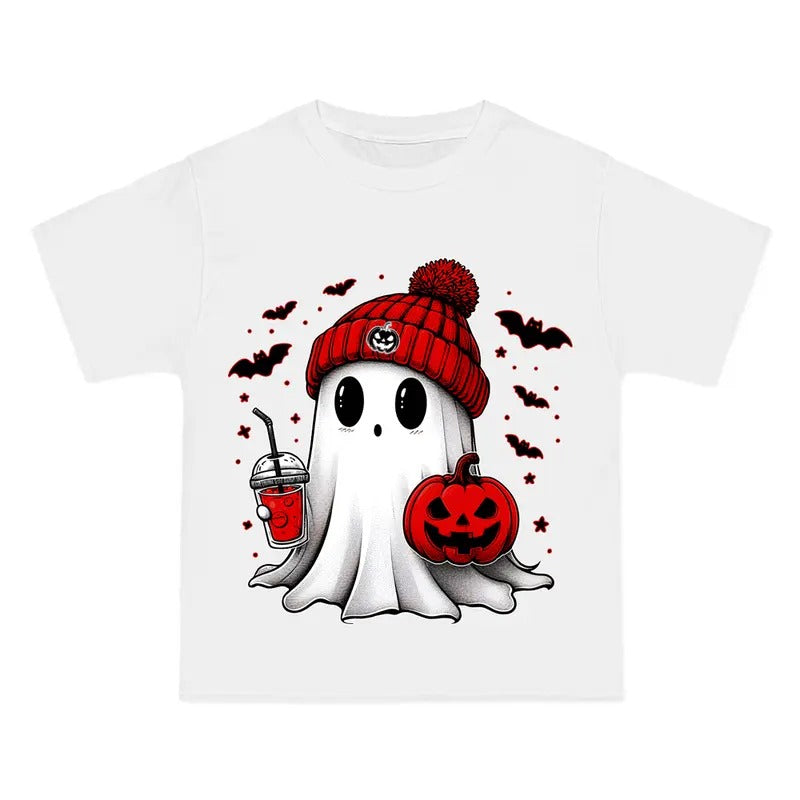 Shirt Featuring a Halloween Ghost Design Hoodie, Sweatshirt | GrindPrints.com