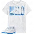 Shirt To Match AJ 12 Melo Blue, Graphic Tee,Best Gift Hoodie, Sweatshirt | GrindPrints.com