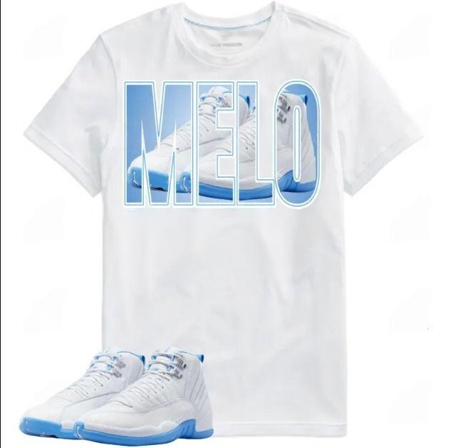 Shirt To Match AJ 12 Melo Blue, Graphic Tee,Best Gift Hoodie, Sweatshirt | GrindPrints.com