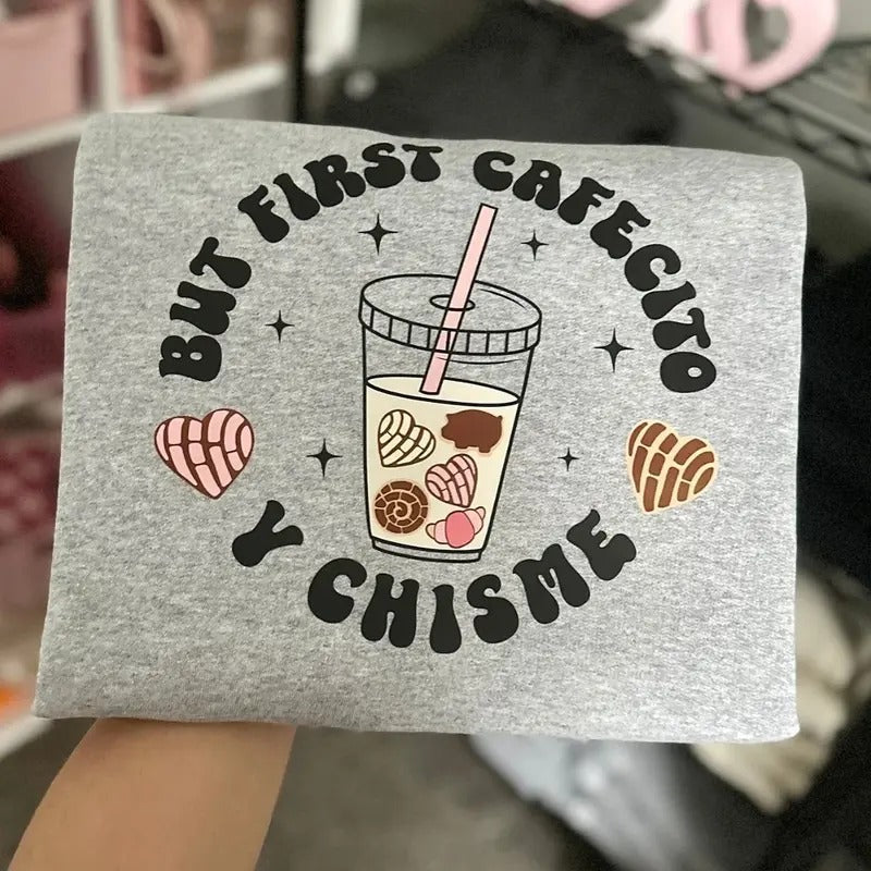 First Cafecito Sweater/Shirt Hoodie, Sweatshirt | GrindPrints.com