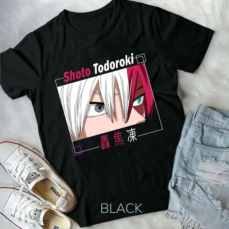 Shoto Todoroki My Hero Katsuki Bakugo,Hero,Vaporwave, Aesthetic,new Unisex shirt Hoodie, Sweatshirt | GrindPrints.com