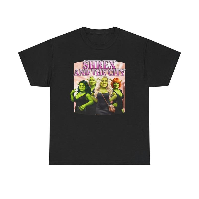 Shrex and the City Graphic Tee Featuring Bold and Quirky Movie Humor Hoodie, Sweatshirt | GrindPrints.com