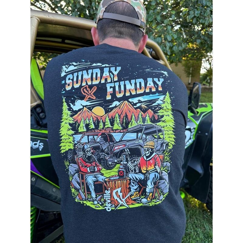 Side by Side UTV Sunday Funday tee shirt Polaris can-am rzr x3 ranger sceneclothing Hoodie, Sweatshirt | GrindPrints.com