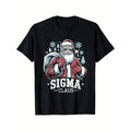 Sigma Claus Cool Santa Funny Christmas Rizz Rizzler Meme Theme T