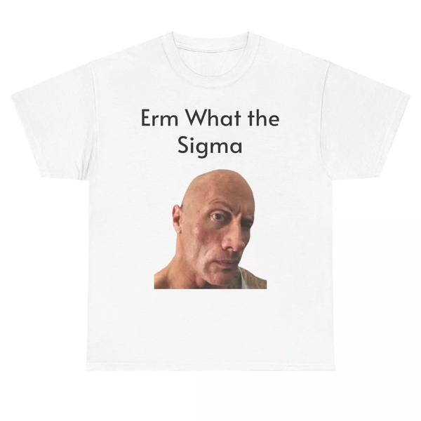 Sigma Heavy Cotton Tee, Retro 90s Graphic T-shirt, Funny Dumb Tee, Meme Shirt, Menswear Womenswear Streetwear, Graphic...