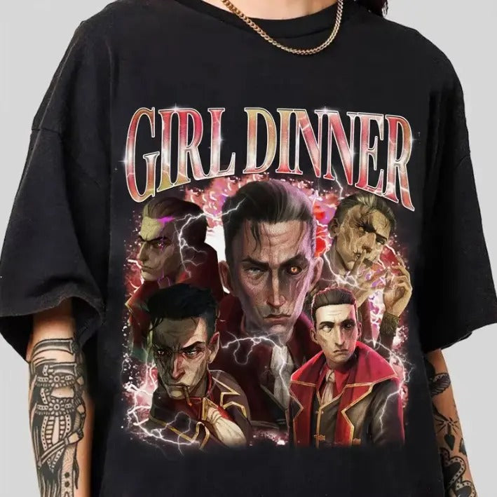 Silco Arcane T-Shirt,  Anime Apparel fanmerch, lol Merchandise Girl Dinner Shirt Hoodie, Sweatshirt | GrindPrints.com