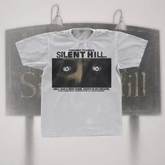 Silent Hill 1999 Death Is No Escape Grunge Y2K Goth Emo Tapout Promo Vtg Y2k Shirt T-Shirts, Hoodie, Sweatshirt