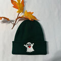 Silly Ghost embroidered Beanie; Halloween embroidered Beanie Cotton Cotton Cotton T-Shirts, Hoodie, Sweatshirt